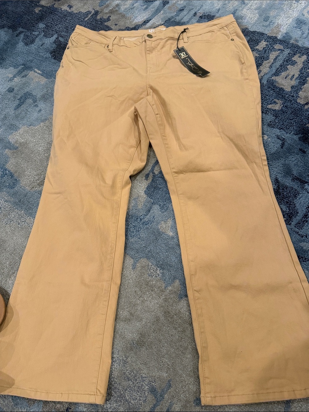 DG2 by Diane Gilman Tan Flare Jeans